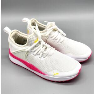 PUMA Pacer Next Cage Fresh Sneaker Wms Size 7 White & Pink Exc Condition